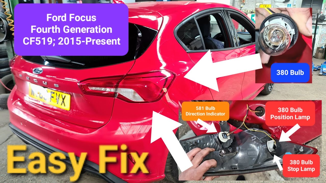 Ford Focus Mark 4 - Замена стоп-сигналов и габаритных огней