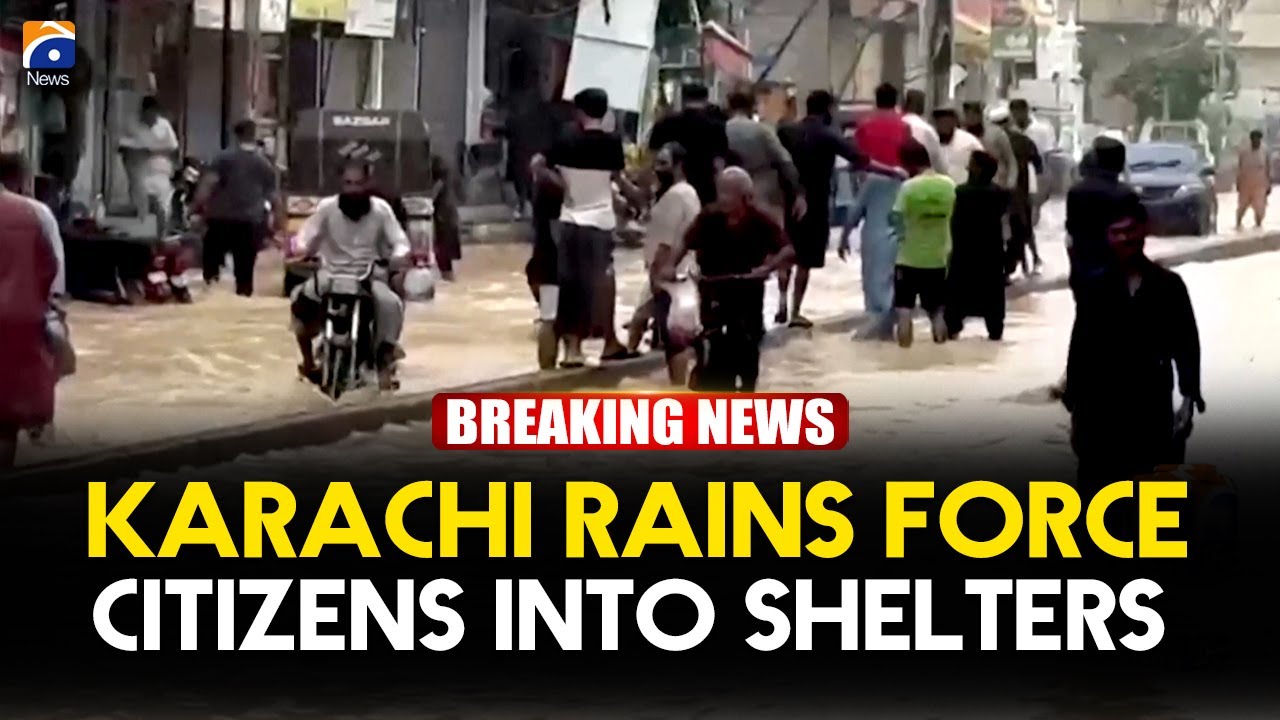 Karachi Rains Force Citizens Into Shelters | Flood Crisis Update | Geo News English