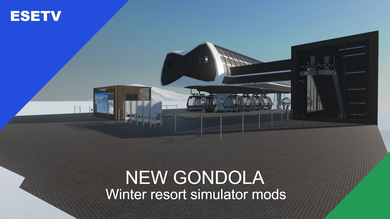 New gondola! Winter Resort Simulator mod showcase