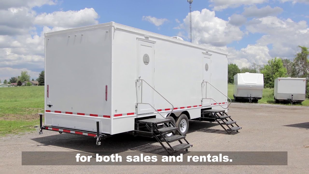 10 Station Portable Restrooms Trailer | Calypso Series