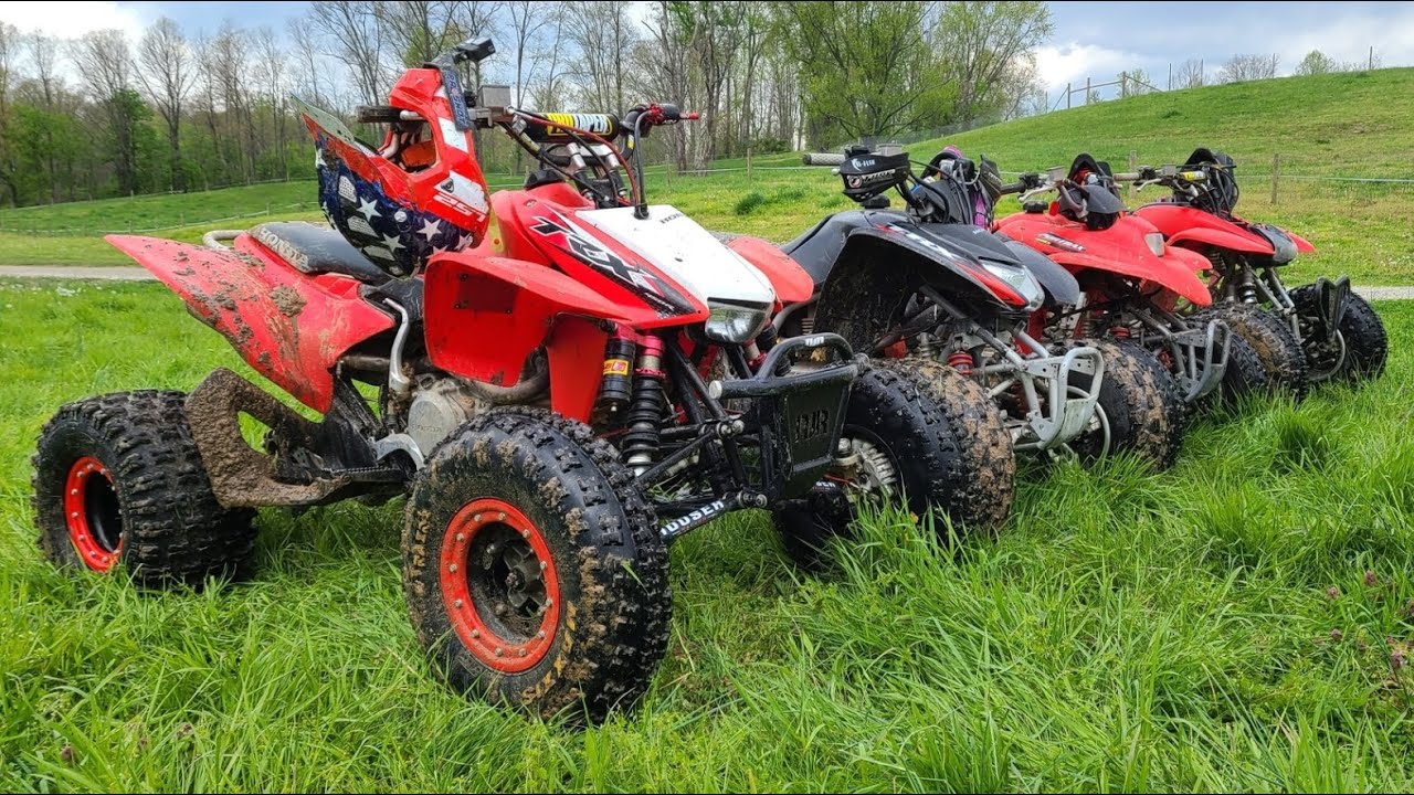 Я чуть не разбил свой TRX 450er | Семейная поездка в парк отдыха Торнс