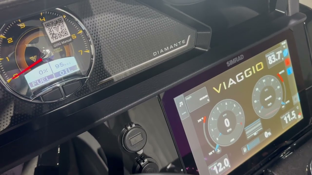 Configuring Fuel Output on Digital Engine Readout Simrad  | Viaggio Pontoons