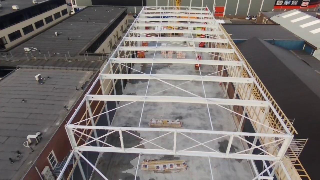 Video Siem Steur Staalconstructies - Hal Kivo Volendam - iov JWM Bouw