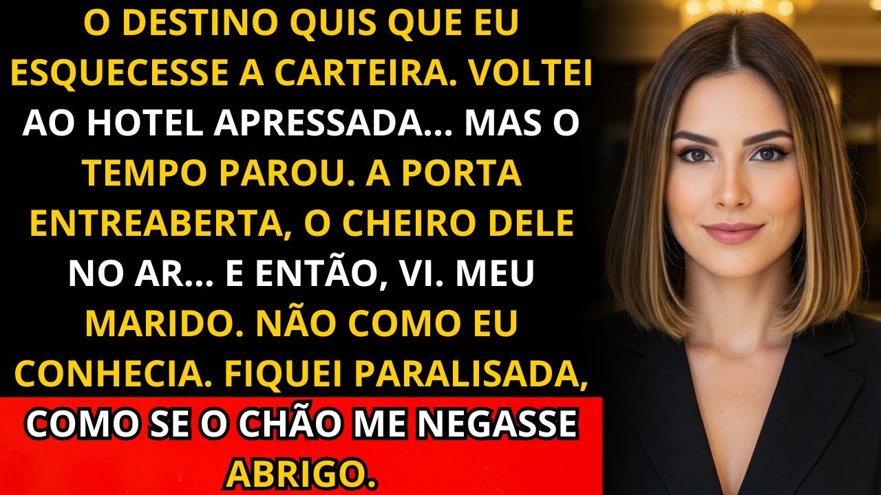 percebi que esqueci minha carteira, voltei ao hotel e vi meu marido - fiquei paralisada...