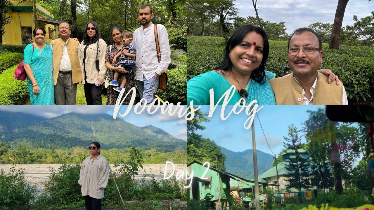 Dooars Vlog- Day 2 | Dolong Tea Estate | Jainti Buxa Forest Rest House | Room Tour