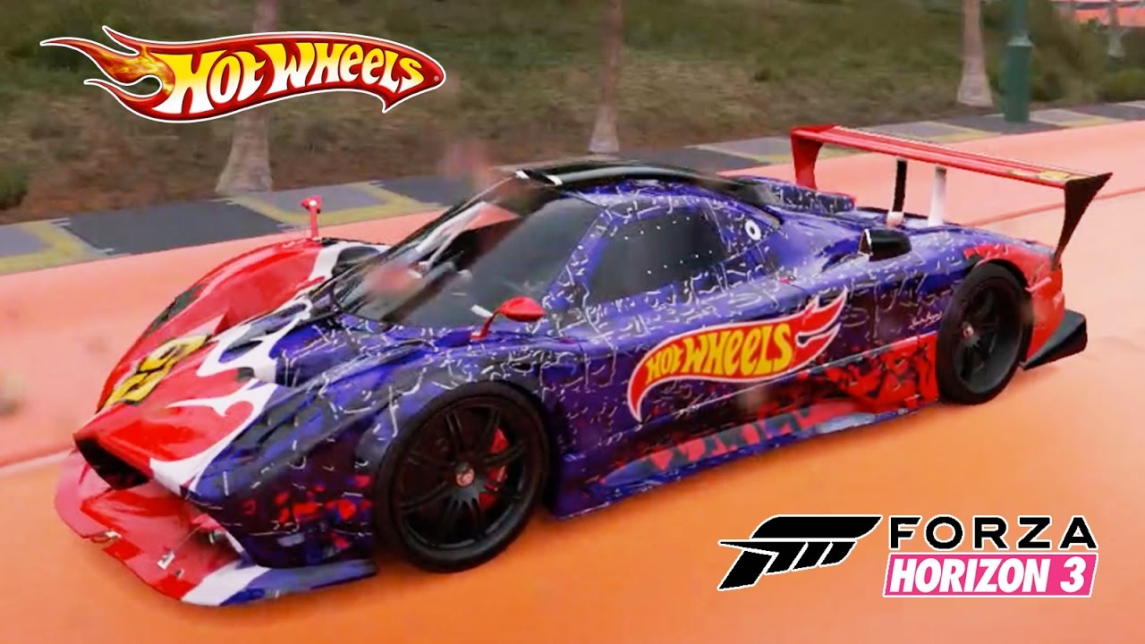 Hot Wheels Corrida com Carro Pagani Zonda R S2 - Forza Horizon 3 PC