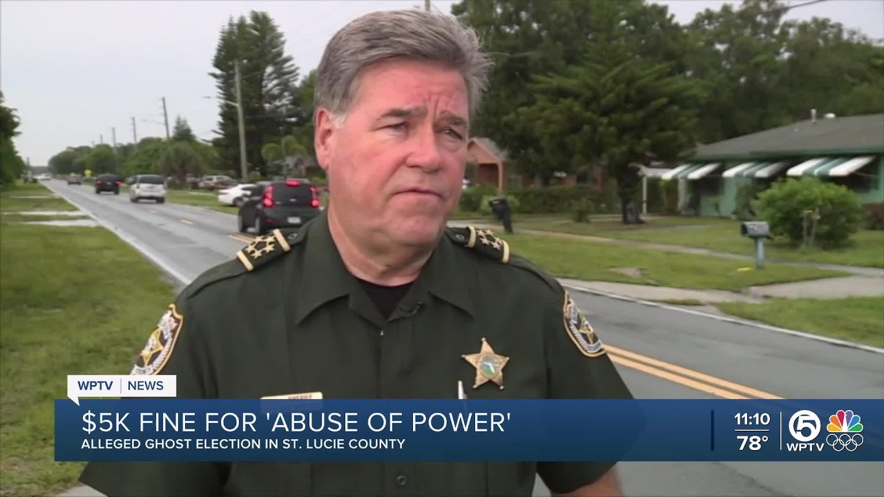 Former St. Lucie County sheriff fined $5,000, issued a public censure and reprimand