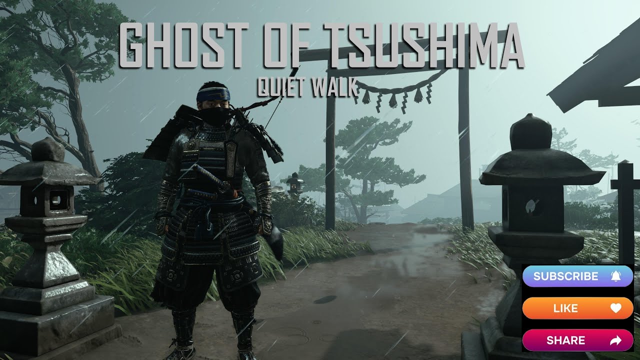 ASMR RELAXATION : Walking in GHOST of TSUSHIMA / Calm / Marche Tranquille GOT