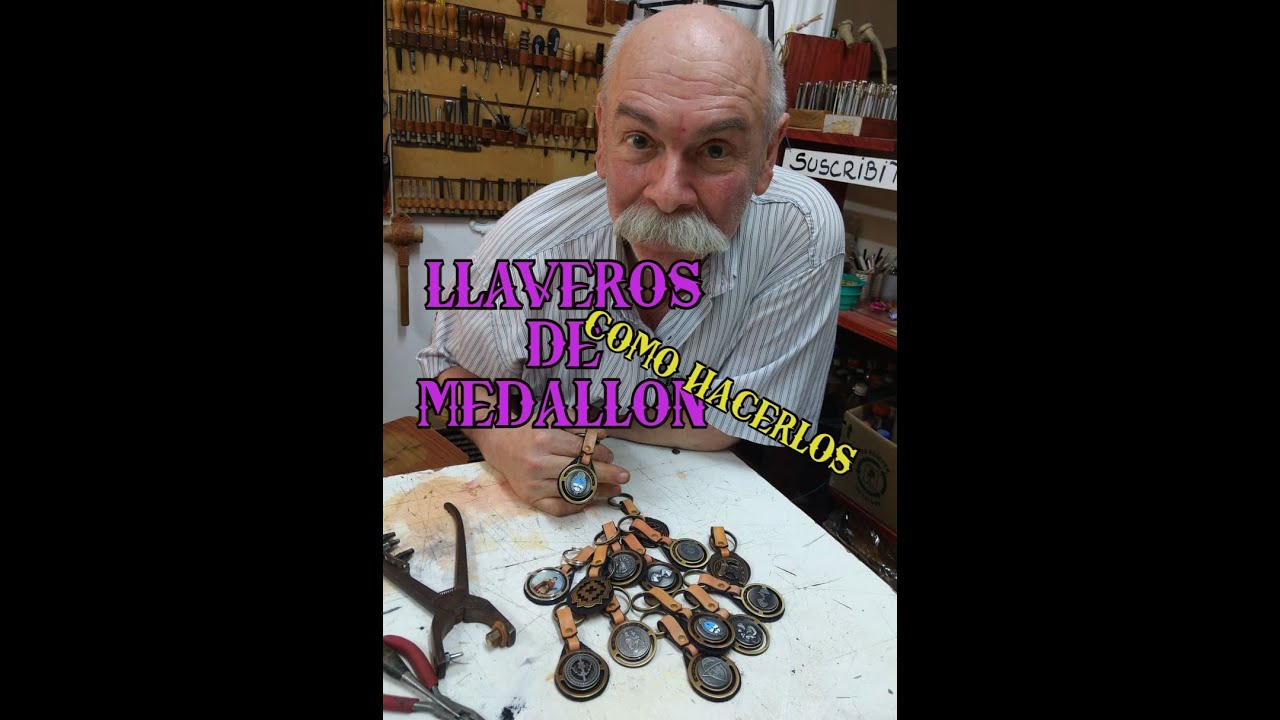 LLAVEROS DE MEDALLON, como hacer