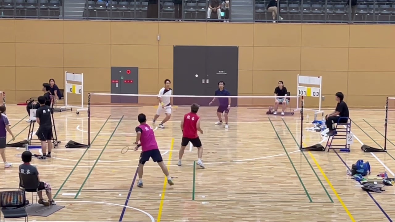 2024.10.13 熊本県社会人バドミントン大会 40歳以上 男子ダブルス