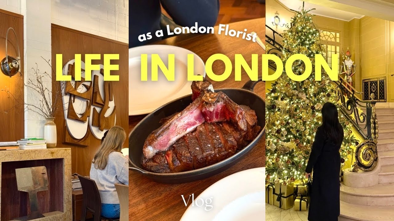 런던 크리스마스날🎄 12월 콜롬비아 플라워마켓(+추천가게)🌼 줄서는카페 Abuelo, 런던맛집 Hawksmoor 스테이크🥩