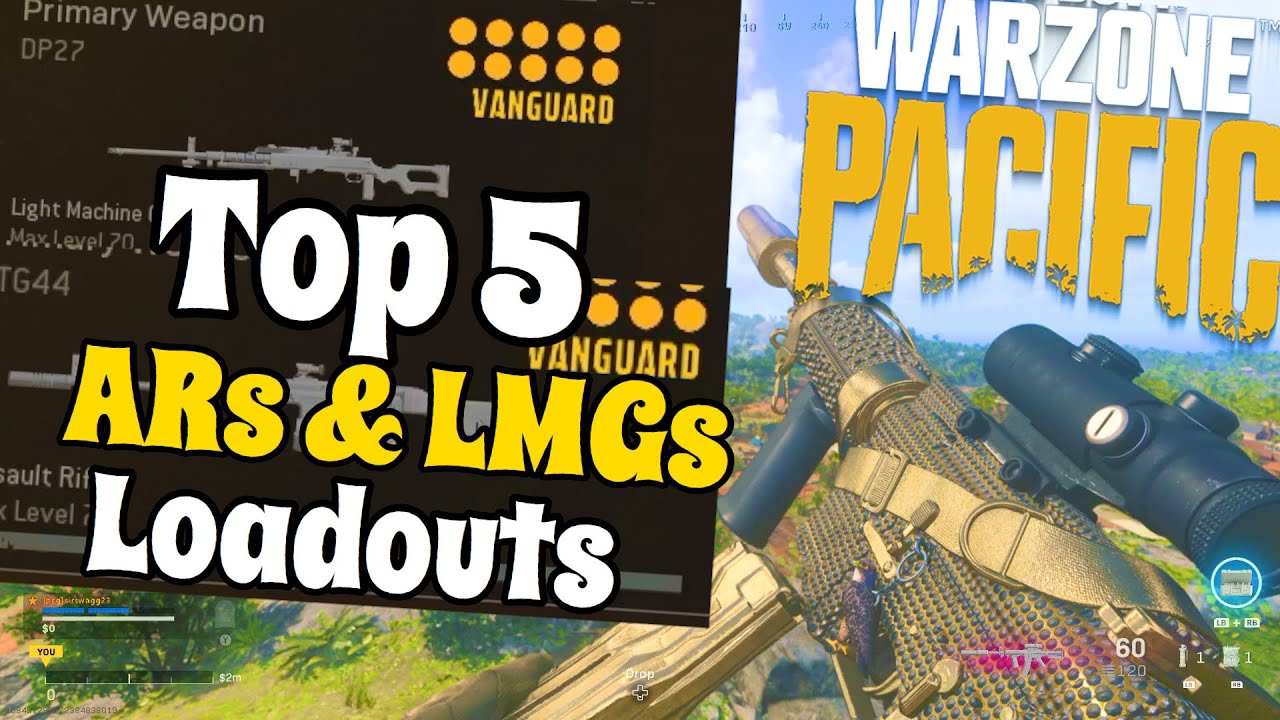 Top 5 ARs & LMGs | Warzone Pacific Meta