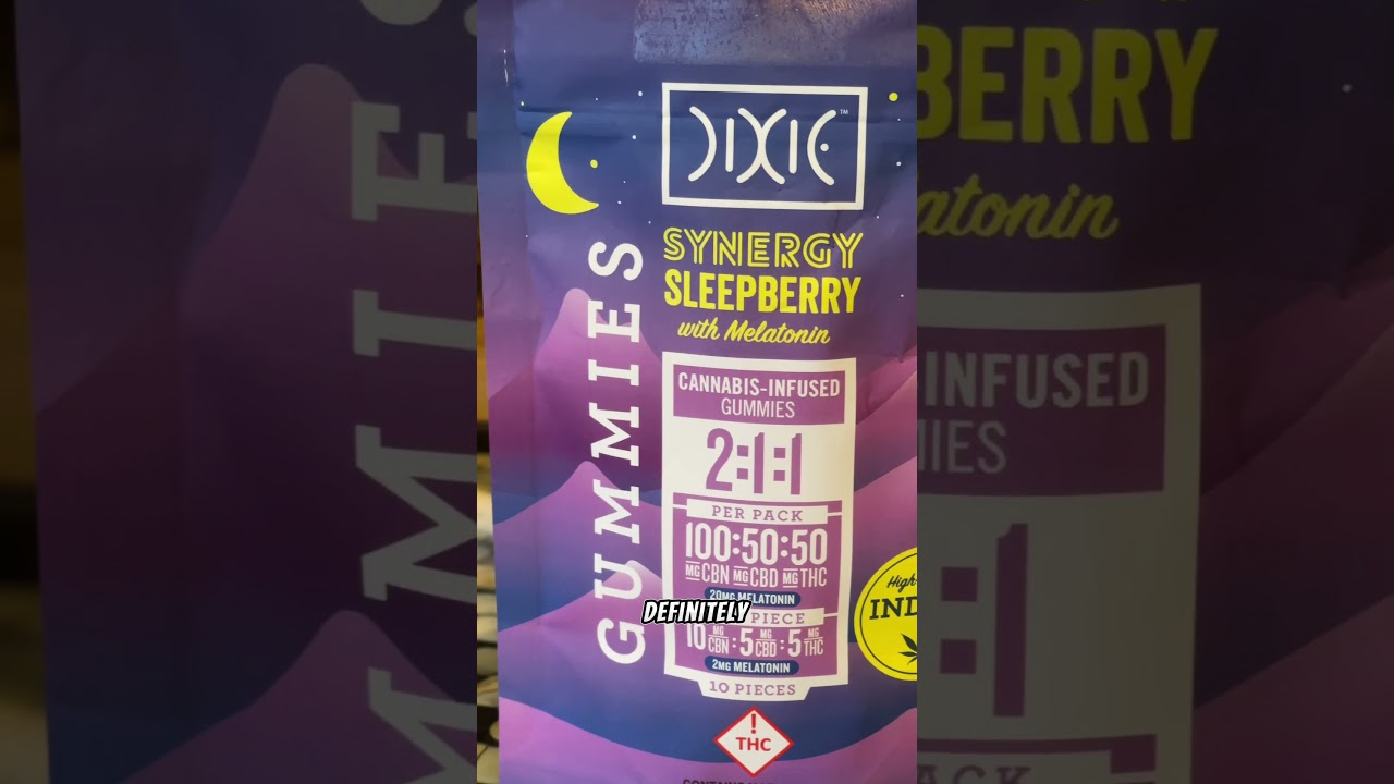 Insomnia cure? Do Dixie Synergy Sleepberry 2:1:1 edible Indica gummies actually work?