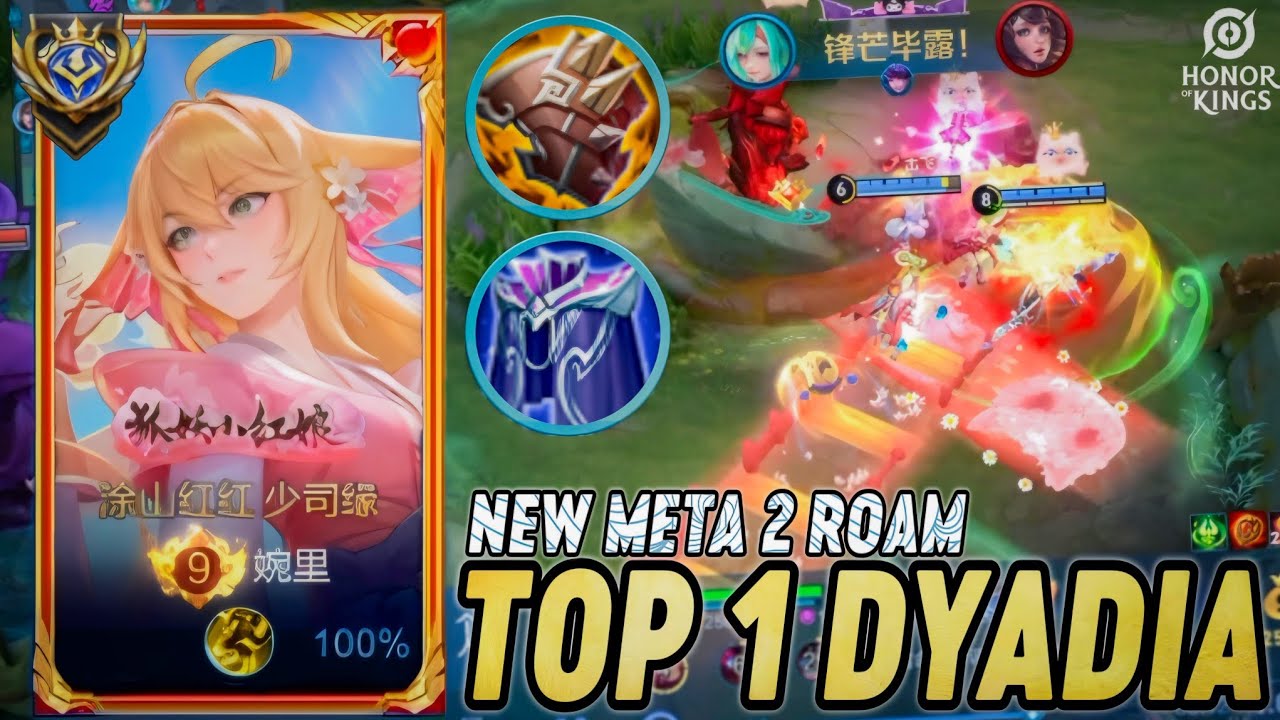 TOP 1 DYADIA IN CHINA - Best Meta 2 Support Combo Wombo with Yaria!! - Honor of Kings Build