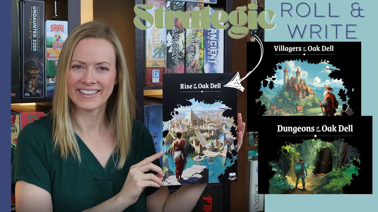RISE OF THE OAK DELL | Preview & Overview (A Strategic Roll & Write Solitaire Game)