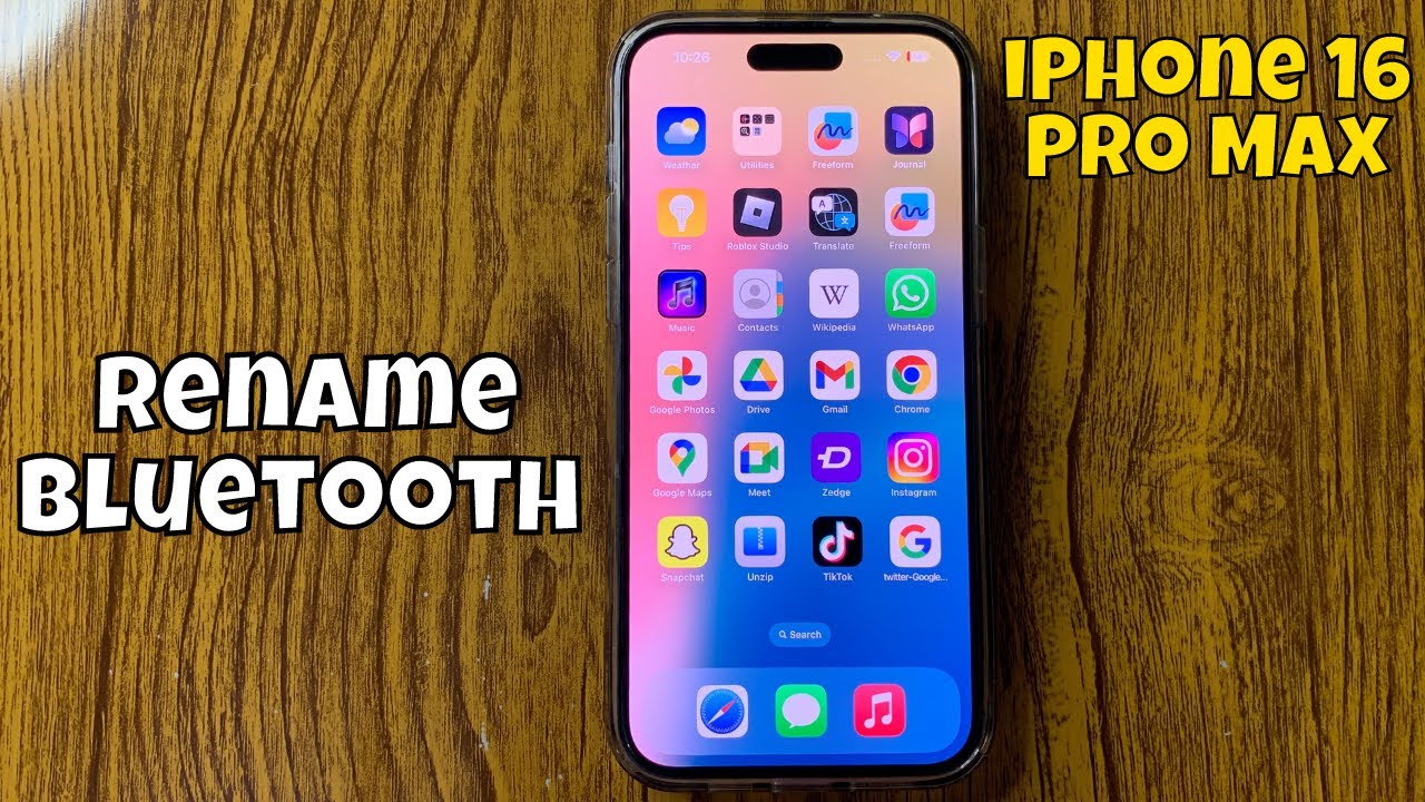 How To Rename Bluetooth On iPhone 16 Pro Max