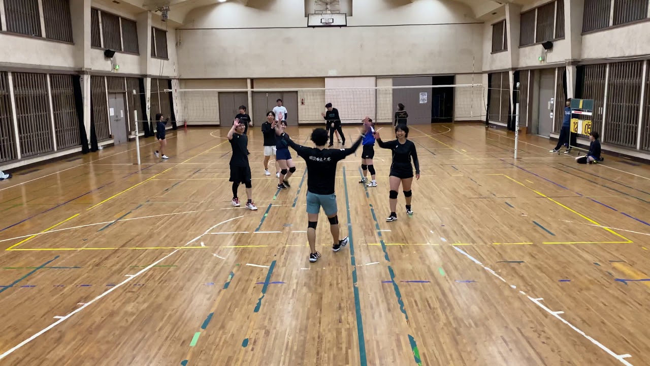 【男女混合バレー】練習メニュー8 - ゲーム ぽんぽこ vs ポニョ