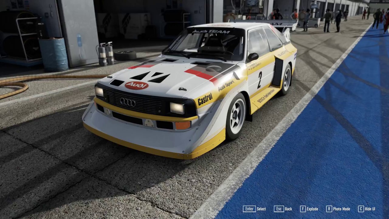 FORZA Motorsport 7 - 1986 Audi Sport quattro S1 - Car Show Speed Crash Test .