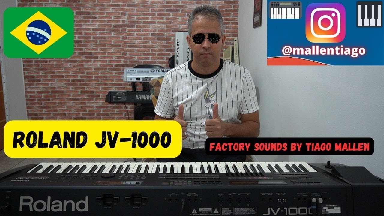 ROLAND JV-1000 (FACTORY SOUNDS) by TIAGO MALLEN #roland #teclado #tecladista #brasil #rolandjv1000