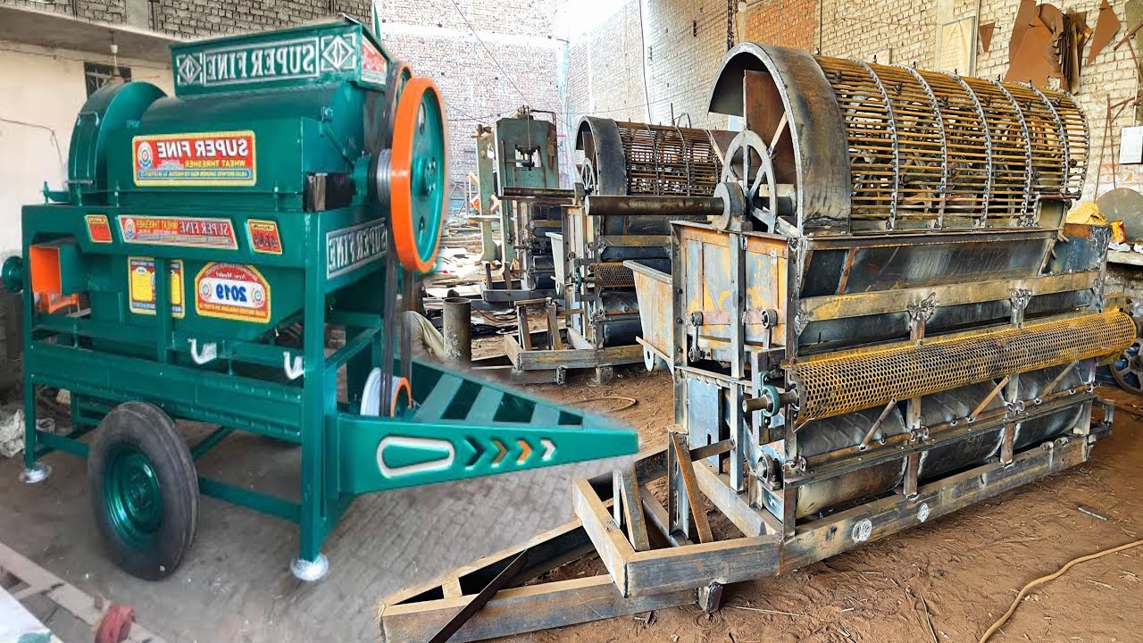 Amazing Manufacturing Process of Rice Thersher Machine in Factory I| Production of Thersher Machine