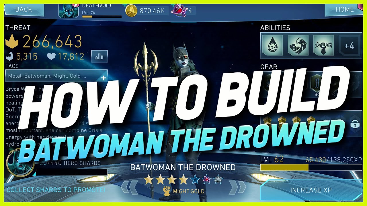 Injustice 2 Mobile | Batwoman The Drowned Build Guide | BWTD Build Guide