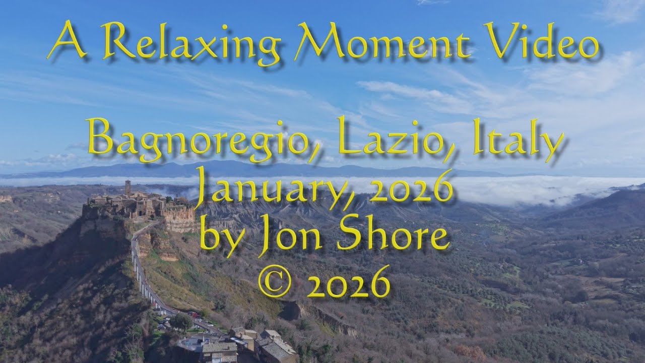 A Relaxing Moment Video of Bagnoregio, Lazio, Italy, Exploration Flight by Jon Shore
