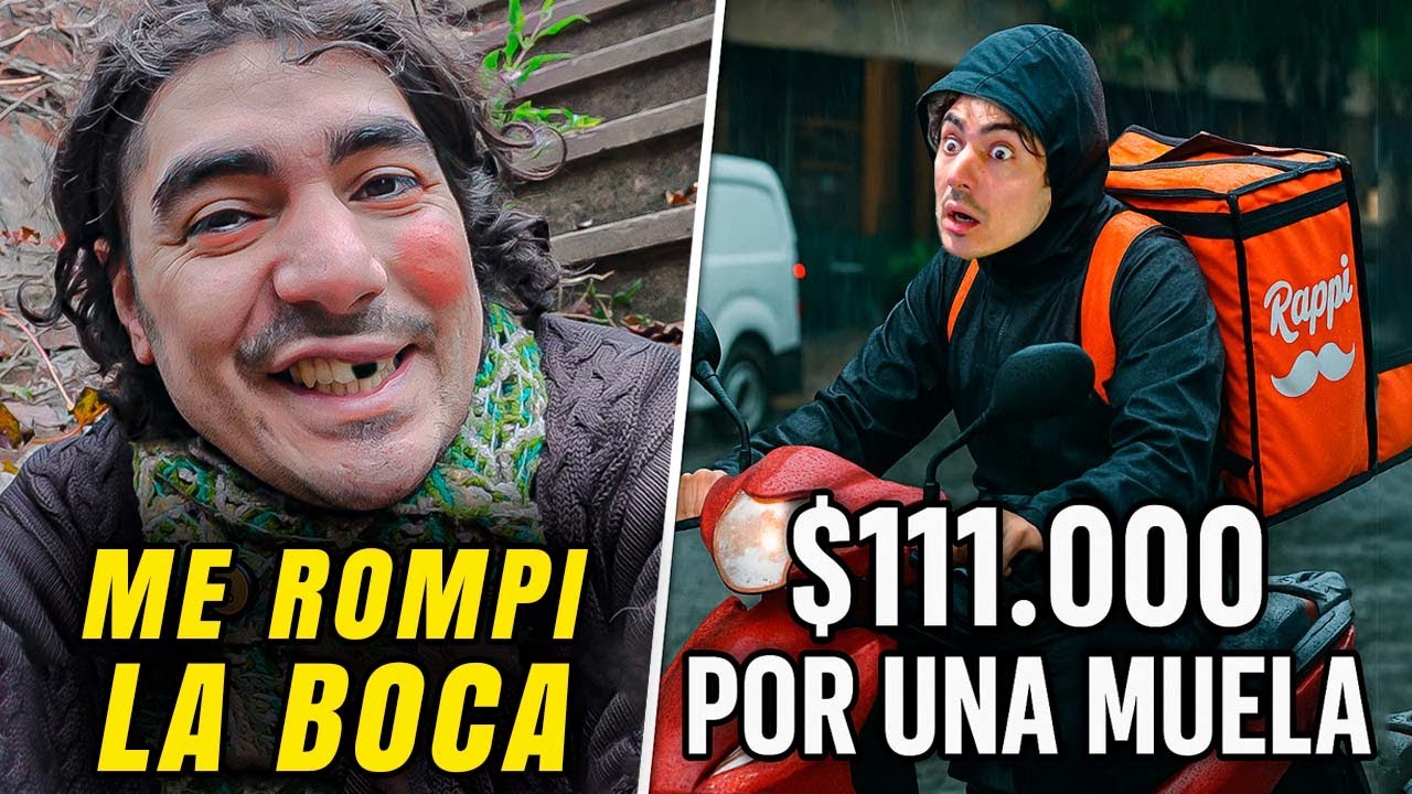 👉 Me ROMPIERON la BOCA y tuve que hacer RAPPI en MOTO para pagar el ARREGLO 🦷💸