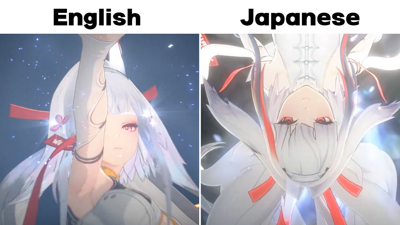 Ye Shunguan Ultimate Voicelines EN vs JP