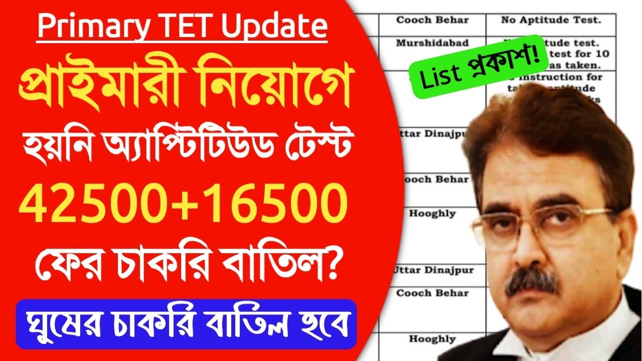Primary TET 2014 latest news।primary job cancel list today।primary recruitment update।primary tet