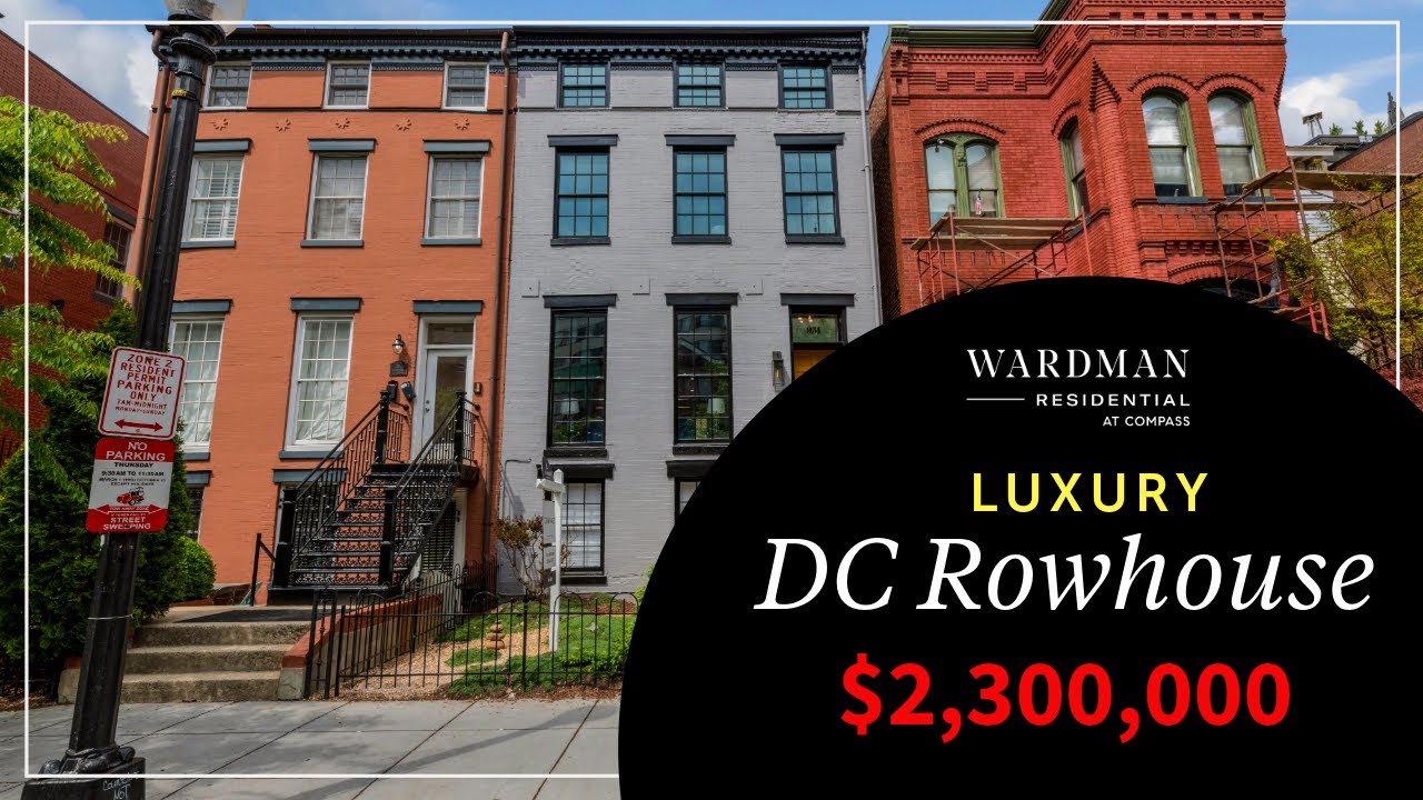 Luxury Row House in Washington, DC | Inside a $2.3 MILLION ROW HOUSE!!