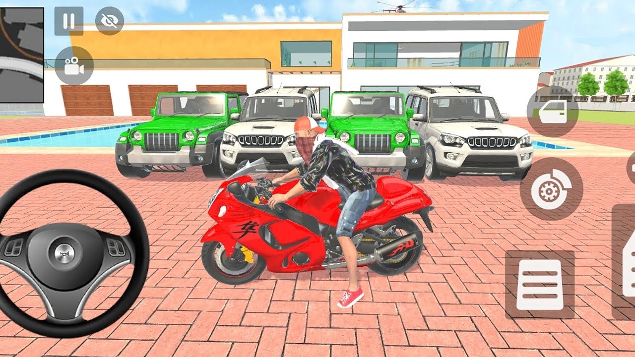 🎮Franklin order by 2⃣ 4x4 Thar & 2⃣ 4x4 Scorpio in Indian 🇮🇳 bike Thief Auto Simulator 