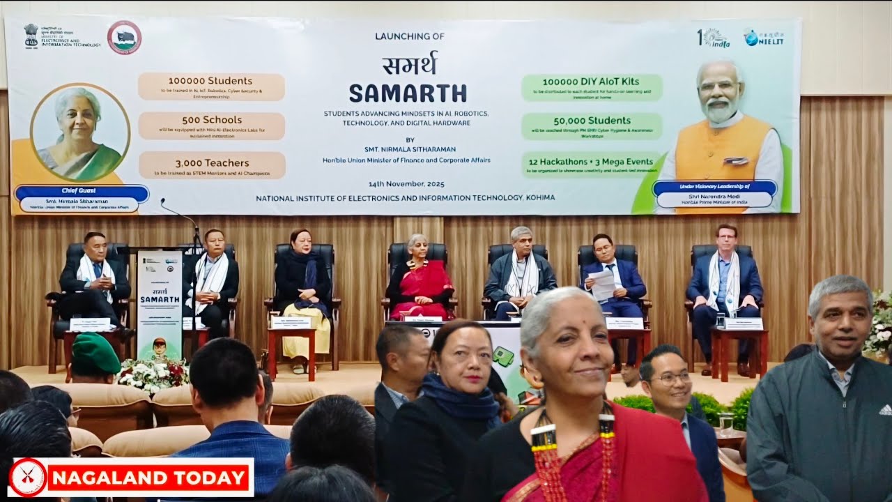 Nirmala Sitharaman at NIELIT Kohima | SAMARTH Launch, Stall Visit & Student Interaction | Nagaland