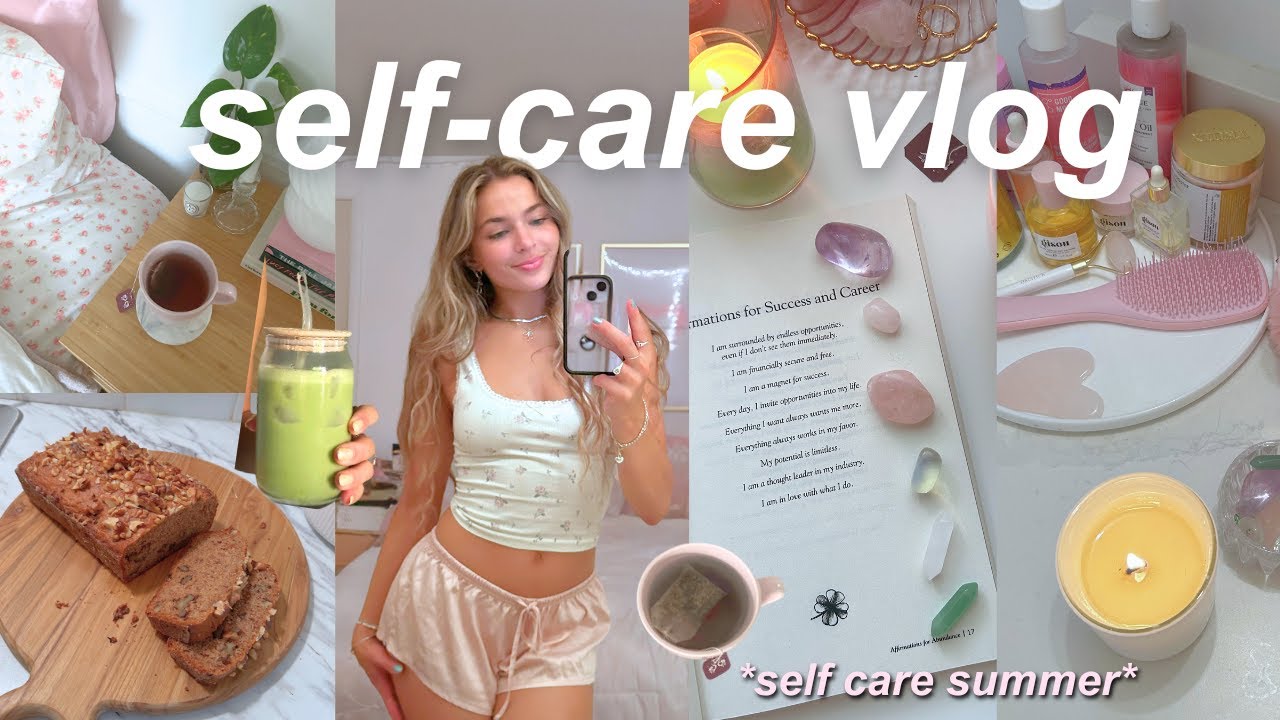 SUMMER SELF CARE VLOG 🧘🏼‍♀️ baking, journaling, & new phone cases