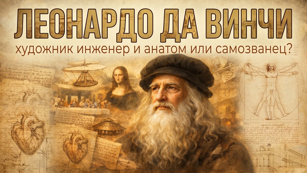 ЛЕОНАРДО ДА ВИНЧИ: почему его идеи живы до сих пор? Художник + изобретатель + анатом. лекция на ночь