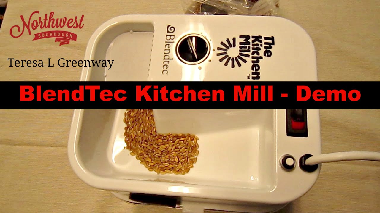 Blendtec Grain / Flour Mill Demo - Milling Grain to Flour
