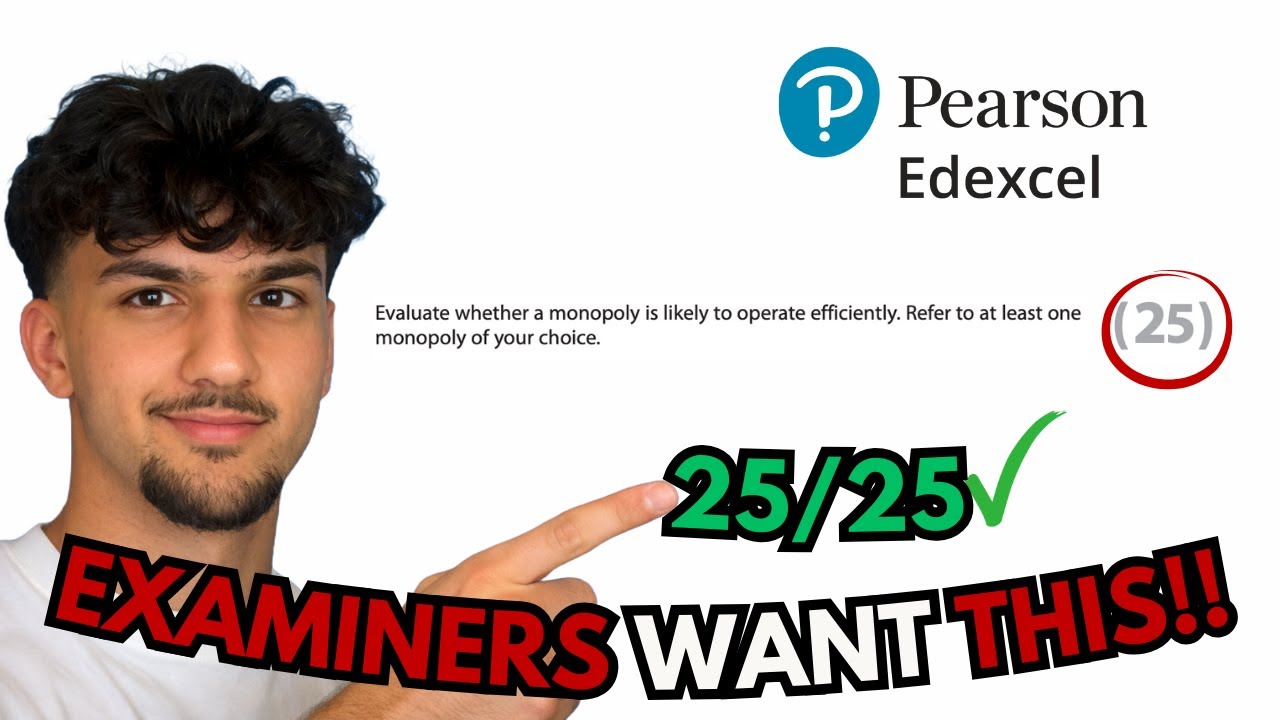 How to Get Full Marks on 25 Mark Questions (With Examples) | Edexcel A Level Economics