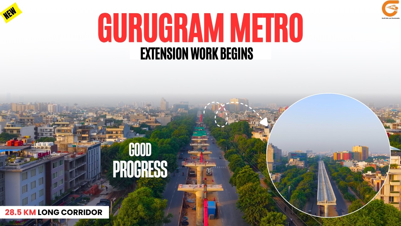 Gurugram Metro Extension : October 2026 Update | Significant Progress 🔥 #detoxtraveller