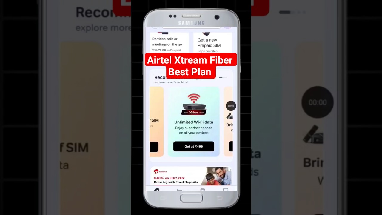 Airtel Airfiber Plan 2025 | Best airtel fiber plan | Traj #airtel #airtelairfiber #shorts