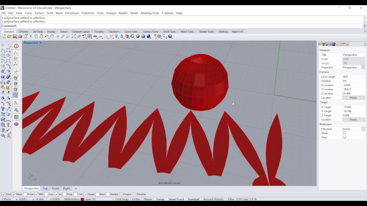 Rhino 3D CAD Technique #1- Folding Paper Technique with Rhino 5