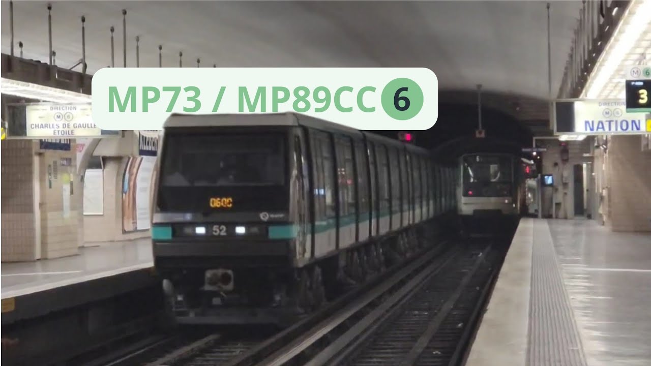 Les MP73 et MP89CC de la ligne 6 #idfmobilités #idfm #ratp #metro #train #trainspotting #mp73 #mp89 