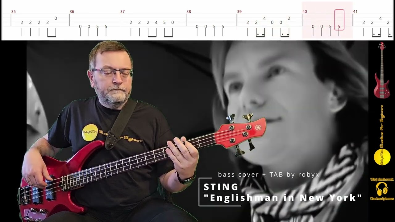 Englishman in New York (Sting) - bass cover + TAB by robyx