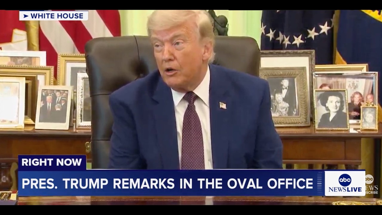 LIVE: President Trump delivers remarks in the Oval Office