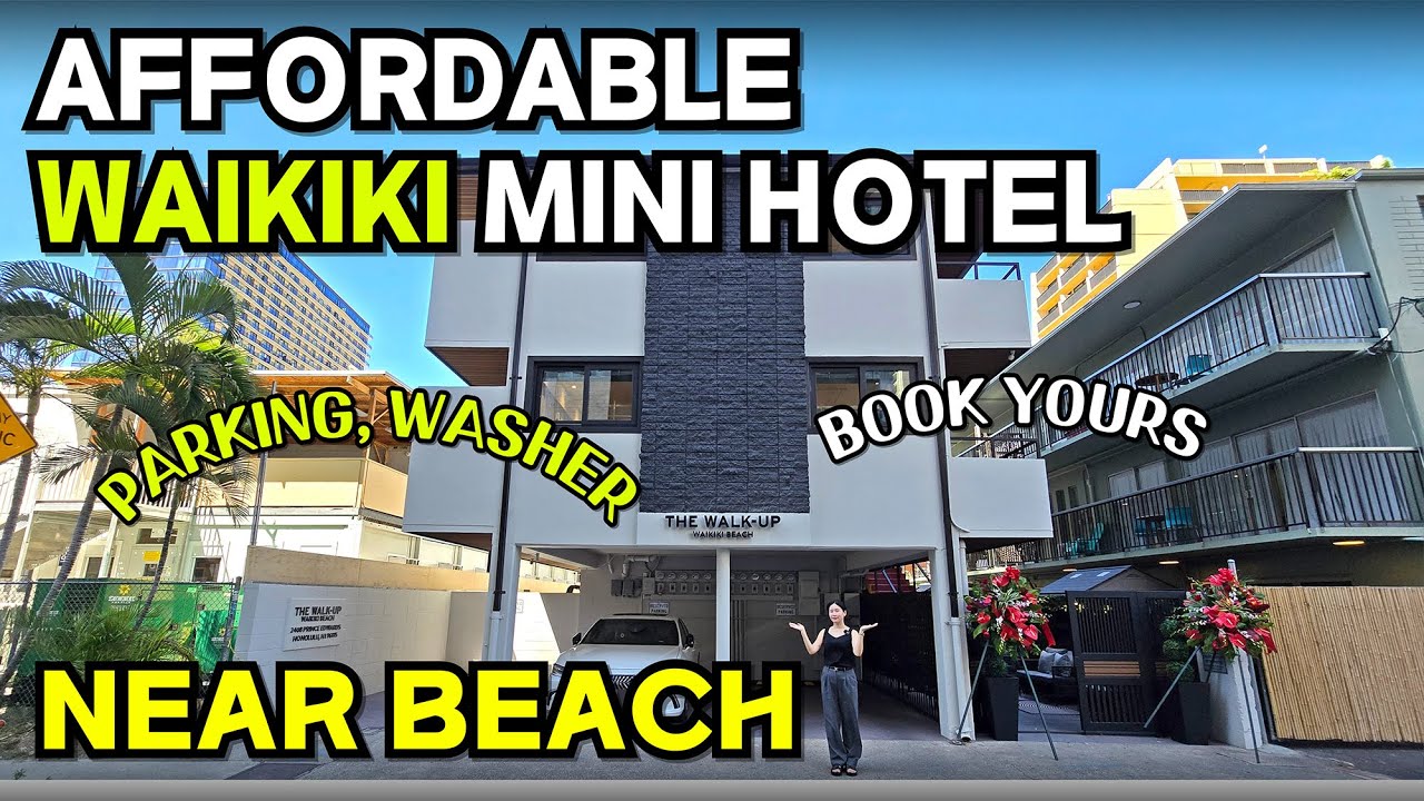 Affordable Airbnb in Waikiki! The Walk-Up Waikiki Beach :Washer/Dryer+ Parking! Book Yours!
