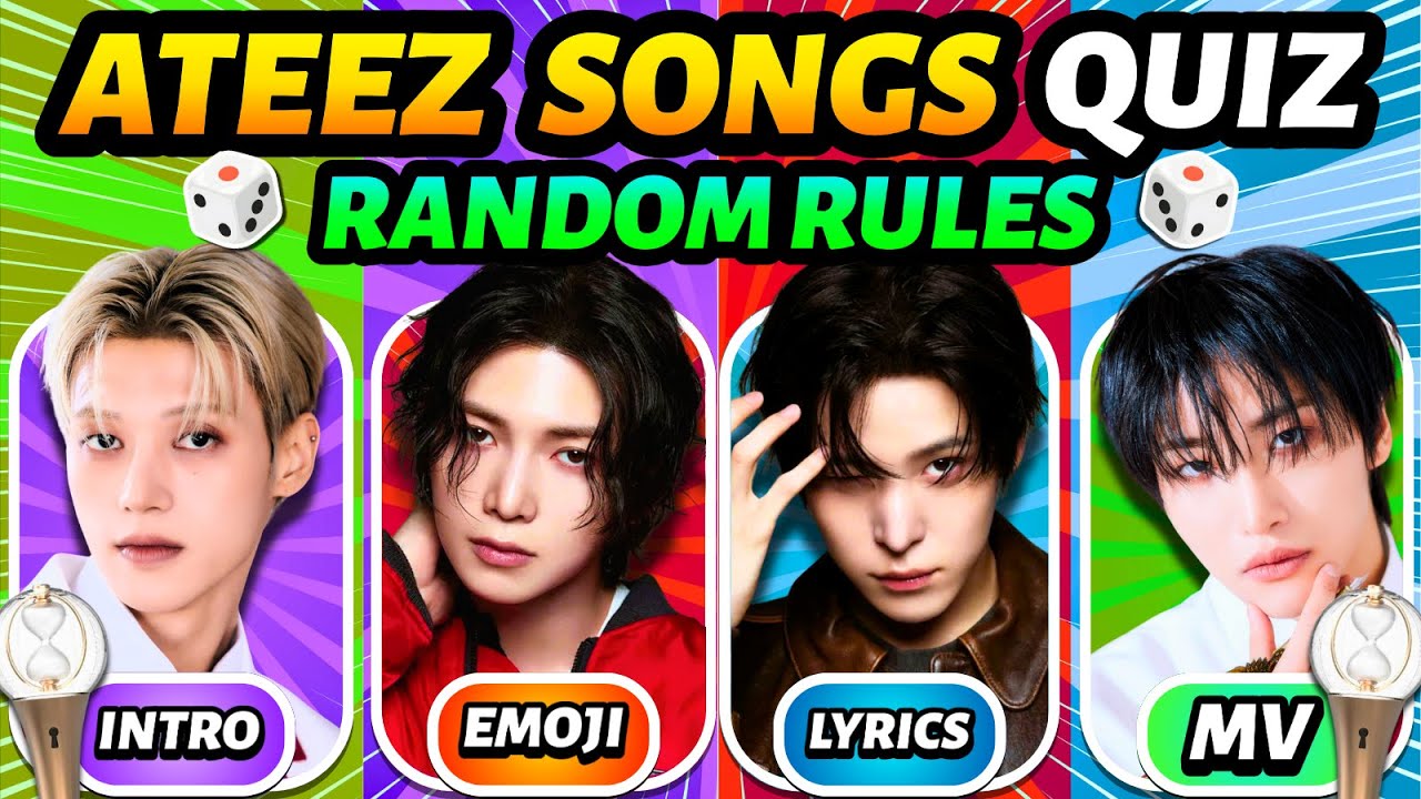 🌟 Guess 50 ATEEZ Songs By The RANDOM RULES 🎲 | ATEEZ QUIZ 💛