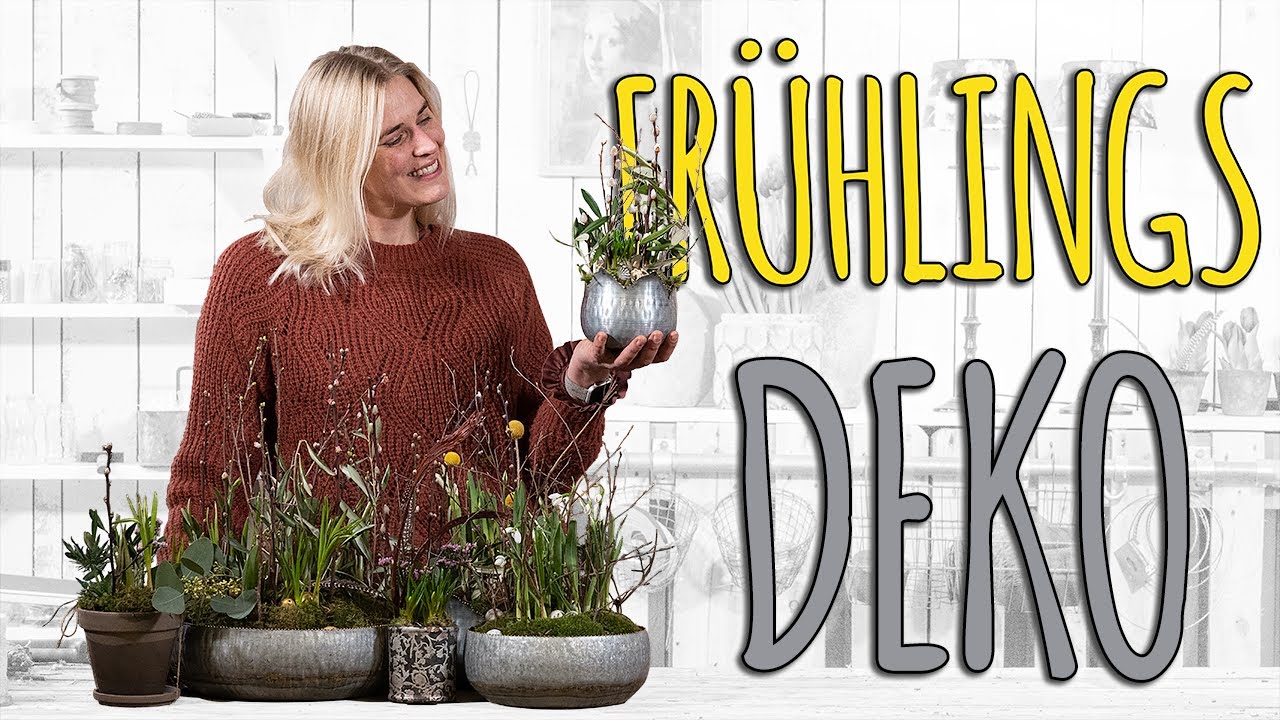 FRÜHLINGSDEKO FÜR INNEN UND AUßEN IM SKANDINAVISCHEN LOOK - DIY