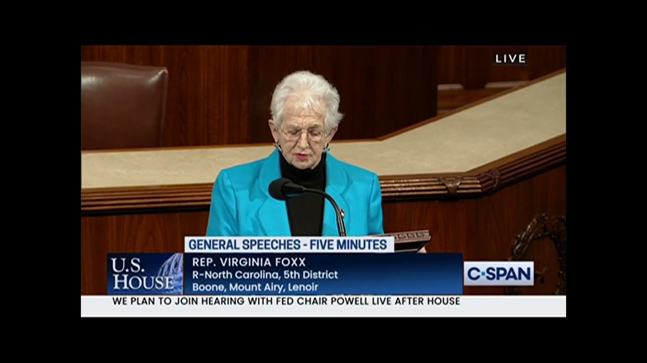 Rep. Virginia Foxx - Recognizing Bill Fisher