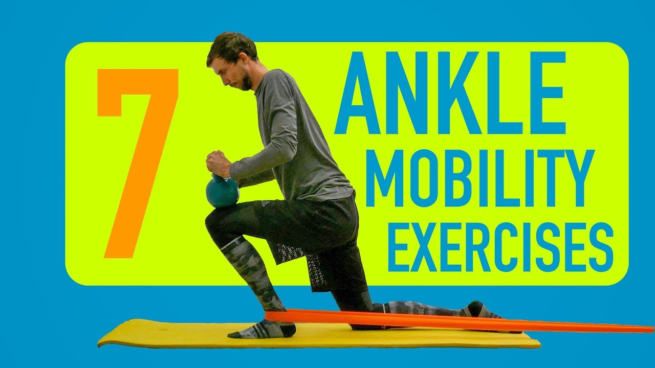 ANKLE MOBILITY EXERCISES: Stretch Routine. Achilles tendonitis disposal, ankle injury rehab (2019)
