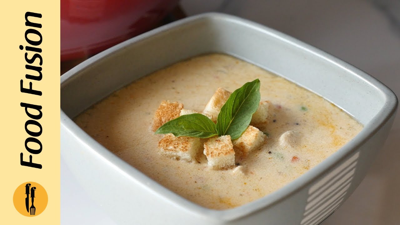 Przepis na zupę krem ​​z kurczaka od Food Fusion
