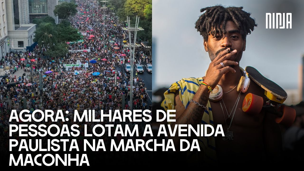 Multidão lota a Avenida Paulista para a maior Marcha da Maconha da história