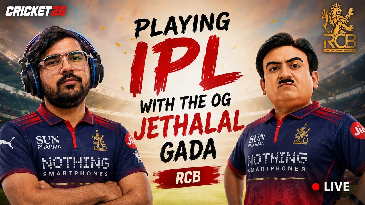 🔴 LIVE Playing IPL with Jethalal Gada 🔥 Babitaji is Watching! | Cricket 26 #shortsfeed #verticallive